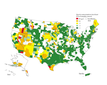 ree Health Info - arsenic a deadly poisen in drinking water. arsenic removal systems, arsenic removal technologies. filters, water filters, health information, arsenic effects biological Detecting & Measurement of Arsenic Levels