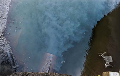 Raw sewage is seen being dumped into the Saint John harbour Thursday May 13, 2010. (ANDRE FORGET/QMI AGENCY)