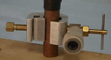 water filter saddle valve