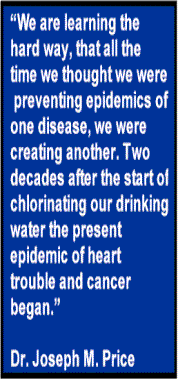Chlorine, cancer and heart disease
